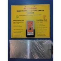 Wrist strap footwear tester